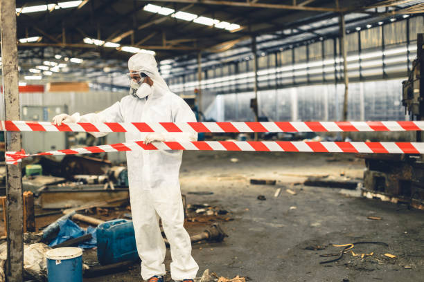 Professional Infectious Disease Decontamination technician working in Pleasant Hill, OH
